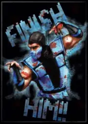 Mortal Kombat Game Sub Zero Finish Him! Art Image Refrigerator Magnet NEW UNUSED