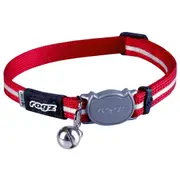 Rogz Alleycat Adjustable Safeloc Cat Collar Red - 2 Sizes