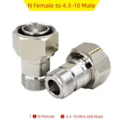 N Female to 4.3-10 Mini DIN Male RF Coaxial Converter Coax Adapter N-4.3/10 DIN
