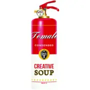 CHIC FIRE - Design Fire Extinguisher - Soup - Fully functional - ABC