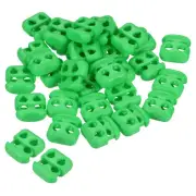 Cord Locks, 30 Pack Oval Spring Toggle Stopper, Green