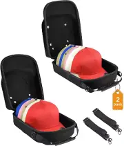 2 Set Hard Hat Travel Cases Baseball Caps Hat Storage Organizer Holder Handle
