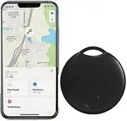 UanTii Smart Finder Bluetooth Tacker Smart Air Tag Anti Lose Reminder Key Finder Works with iOS Find My App (Black 1pcs)