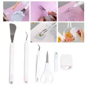 6pcs Vinyl Weeding Tools Kit Shovel Scissors Looper Tweezers Art Carving Tools