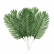 Artificial Green Palm Tree Branch, 18 Inch, Pack of 18