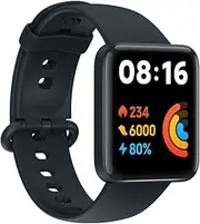 [Xiaomi] Redmi Watch 2 Lite, 100+ Fitness Modes, 1.55" Colorful Touch Display, 5 ATM Water Resistance, SPO₂ Measurement, 24-Hour Heart Rate Tracking, Multi-System Standalone GPS, Black