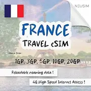 NeuSIM France eSIM 1-20GB Data | Same Day DELIVERY! (3GB for 30 Days)