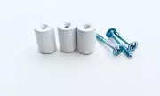 GENUINE IKEA OXBERG WOODEN DOOR KNOB BILLY BOOKCASE 3-PC SET WITH SCREWS #131386