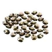 40Pcs 14mm Crystal Octagon Beads Chandelier Parts Hanging Beads Grey