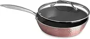 10-Inch Rose Nonstick Ceramic Frying Pan – Induction Compatible, Lightweight, Scratch Resistant, Oven Safe, Non-Toxic for Healthy Cooking