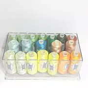 19 Beta Machine Embroidery Polyester Thread Multi Color w/ Case Thread Holder