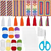 FREEBLOSS 8set Plastic Canvas Bookmark Kit Rainbow Plastic Canvas Patterns Plastic Canvas Cross Stitch Mesh Plastic Canvas Kit with Instructions Counted Cross-Stitch Kit on Plastic Canvas