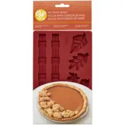 2103-0-0347 -8 Cavity Silicone Autumn Leaves Pie Crust Mold by Wilton