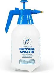 Coselena 2L Garden Sprayer - Portable High Pressure Sprayer with Carry Strap & Adjustable Spray - Durable Weed Killer Pump Sprayer & Plant Spray Bottle - Ideal Sprayer for Patio Cleaning & Garden