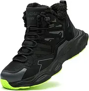 [SDEQA] Safety Boots Men Winter Warm Steel Toe Boots Lightweight Non Slip Work Boots Non Slip Safety Trainers Comfortable