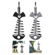 Fishbone Spring Deck Anchor Pegs Cord Adjuster Tensioner Tent Hook Hanging