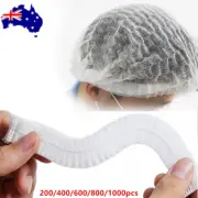 1000pcs White Disposable Bouffant Hair Net Caps Hair Head Cover Nets 21”
