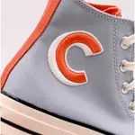 匡威 大減價 CONVERSE CHUCK 1970S C 字母淺藍色刺繡兩色標誌高幫休閒板鞋-2485