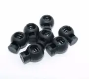 Plastic Cord Ball Stopper Bags String Lock Toggle Clip Garment Accessory 100Pcs