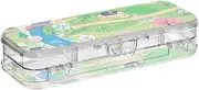 Yoogain Cartoon Cute Map Green Plastic Box For Pencils Double Layer Hard Pens Case Boxes For School With Snap-Tight Lid