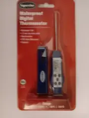 NEW Superior Compact Digital Thermometer Waterproof,Dishwasher Safe,Pro-Chef