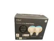 TWO PACK LED C by GE TUNABLE WHITE SMART BULBS 800 Lumens BR30 Floodlights