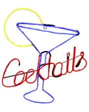 National Tree Company 23In Led Light Strip Cocktails Sign