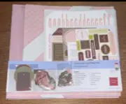 NIB Chatterbox Faux-Swede Complete Scrapbook Album Kit Paper Card-stock Stickers
