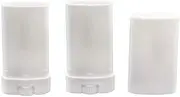 10PCS 15ml Empty Refill White Plastic Deodorant Crayon Lip Balm Tube Bottle Containers Oval DIY Lipstick Lip Holder Case Cosmetic Sample Packing Container with Twist Bottom and Cap