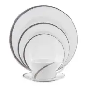 Oneida Cabria Silver Band 20-Piece Dinnerware Set