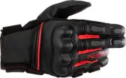 Alpinestars Phenom Mens Leather Motorcycle Gloves Black/Red