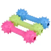 Dog Training Rubber Chew Toy Dumbbell Molar Toys Set 3 Pcs