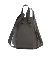 Small Hammock bag in soft grained calfskin One size Gray