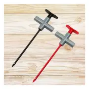 2Pcs Automotive Test Lead Kit Power Probe Wire Piercing Clip Puncture Probe 4mm