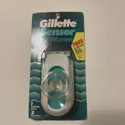 1992 Gilette Sensor for Women with 1 razor and 2 cartridges Yellow - New Sealed