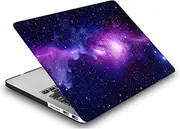 Case Compatible with New MacBook Air 13 inch 2020 2019 2018 Release A2337 A2179 A1932 M1 with Retina Display and Touch ID, Plastic Laptop Hard Shell Protective Case, Purple Galaxy