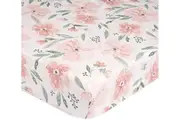 Crane Baby: Crib Fitted Sheet - Parker Floral (80 x 40cm)