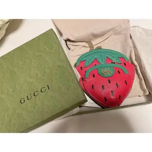近全新 GUCCI 古馳 口金包 草莓 日本直送 二手