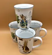 World of Peter Rabbit Spring 14oz Cup-Mug "Don't get into mischief" (Set of 4)