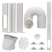 Portable AC Window Vent Kit with 5.9” Exhaust Hose Universal Window Seal Kit ...