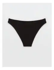 [Aerie] Smoothez Everyday High Cut Thong Underwear in True Black