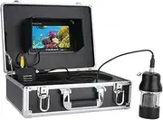 Fishing Camera DVR, 9.0 Inch Screen, 1000TVL Fish Finder Camera, IP68 Waterproof Infrared LED Camera with Adjustable 38 LEDs, for Ice,Lake