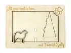 Finnish Spitz plywood picture frame Art-Dog