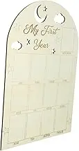 BIUDECO 12-month Milestone Photo Board Wooden Newborn First Year Photo Frame Present