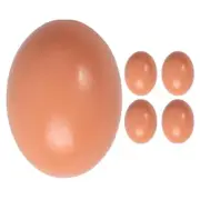 5 Pcs Imitation Fake Eggs Blank Wood Artificial for Chicken Nests Wooden Chicken