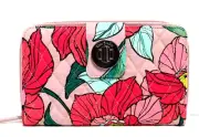 NWT Vera Bradley VINTAGE FLORAL Iconic RFID Turnlock Wallet in Original Package