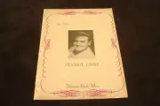 FRANKIE LAINE 1954 music ad & EDDIE FISHER with a printed signature on ad