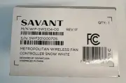 Savant Metropolitan Wireless Fan Control WIF-SWS104 white, NEW in box!