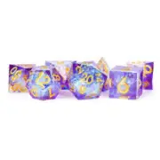 Dice - Handcrafted Resin Polyhedrals - Royal Geode (MDG)