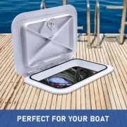 White 270x375mm Deck Access Hatch & Lid Marine Boat RV Caravan ABS Hatch NEW